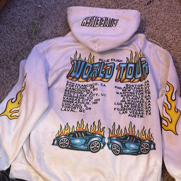 billie eilish tour sweatshirt - Picture 2 of 2